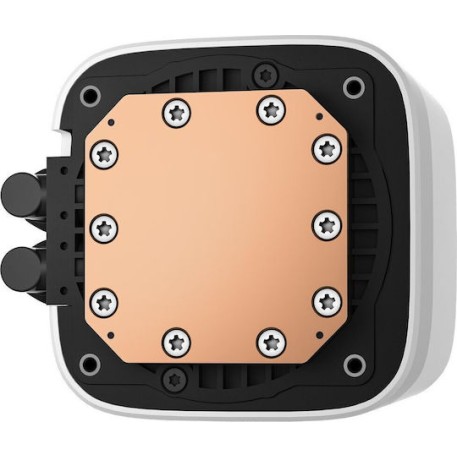 Deepcool LE240 (v2) Υδρόψυξη Επεξεργαστή Διπλού Ανεμιστήρα 120mm για Socket AM4/AM5/1700/1200 με ARGB Φωτισμό Λευκή