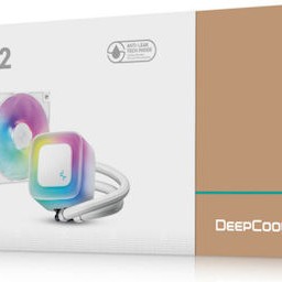 Deepcool LE240 (v2) Υδρόψυξη Επεξεργαστή Διπλού Ανεμιστήρα 120mm για Socket AM4/AM5/1700/1200 με ARGB Φωτισμό Λευκή