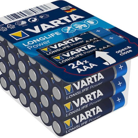 Varta LongLife Power Αλκαλικές Μπαταρίες AAA 1.5V 24τμχ
