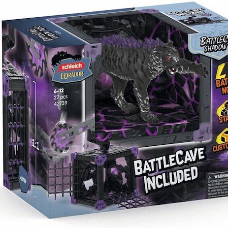Schleich-S Παιχνίδι Μινιατούρα Battlecave Shadow Tiger