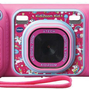 Vtech Kidizoom Kid 4 Παιδική Φωτογραφική Μηχανή 2MP Ροζ