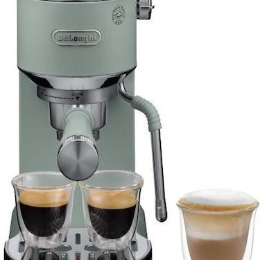 De'Longhi Dedica Duo Μηχανή Espresso 1450W Πίεσης 15bar Πράσινη
