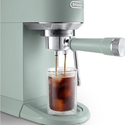 De'Longhi Dedica Duo Μηχανή Espresso 1450W Πίεσης 15bar Πράσινη