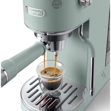 De'Longhi Dedica Duo Μηχανή Espresso 1450W Πίεσης 15bar Πράσινη