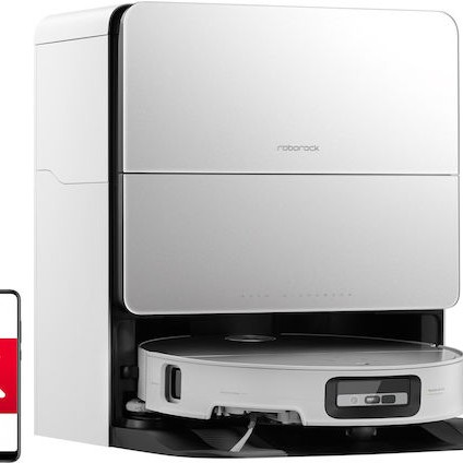 Roborock Saros 10 Σκούπα Ρομπότ για Σκούπισμα & Σφουγγάρισμα με Wi-Fi Λευκή