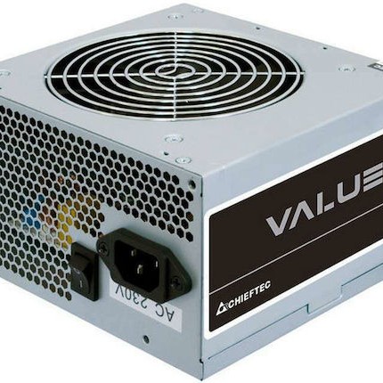 Chieftec Value Series 500W Γκρι Τροφοδοτικό Υπολογιστή Full Wired 80 Plus Standard