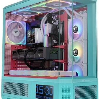 Thermaltake View 600 TG Gaming Full Tower Κουτί Υπολογιστή με Πλαϊνό Παράθυρο Mint Strawberry