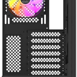 Thermaltake View 290 TG Gaming Micro Tower Κουτί Υπολογιστή με Πλαϊνό Παράθυρο και RGB Φωτισμό Μαύρο