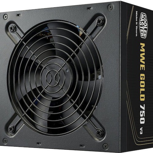 CoolerMaster MWE 750 rev. 3.0 750W Μαύρο Τροφοδοτικό Υπολογιστή Full Wired 80 Plus Gold
