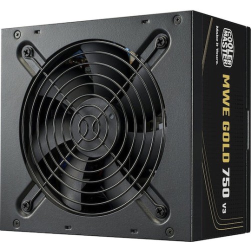 CoolerMaster MWE 750 rev. 3.0 750W Μαύρο Τροφοδοτικό Υπολογιστή Full Wired 80 Plus Gold