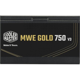 CoolerMaster MWE 750 rev. 3.0 750W Μαύρο Τροφοδοτικό Υπολογιστή Full Wired 80 Plus Gold