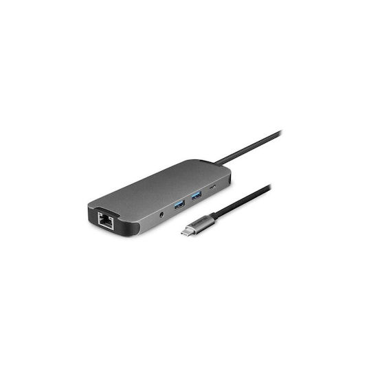 Chieftec DSC-901 USB-C Docking Station με HDMI 4K PD Ethernet Μαύρο