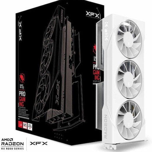 XFX Radeon RX 9060 XT 16GB GDDR6 Swift OC White Triple Fan Gaming Edition Κάρτα Γραφικών