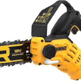 Dewalt Κλαδευτικό Αλυσοπρίονο Μπαταρίας Solo Brushless 18V 2.1kg με Λάμα 20cm