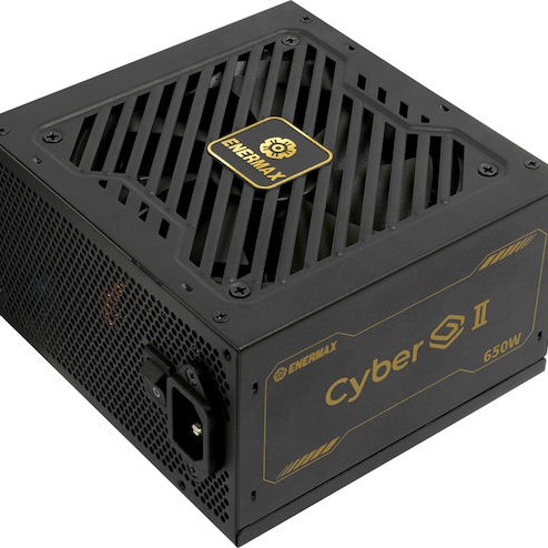 Enermax CyberG II 650W Μαύρο Τροφοδοτικό Υπολογιστή Full Wired 80 Plus Gold