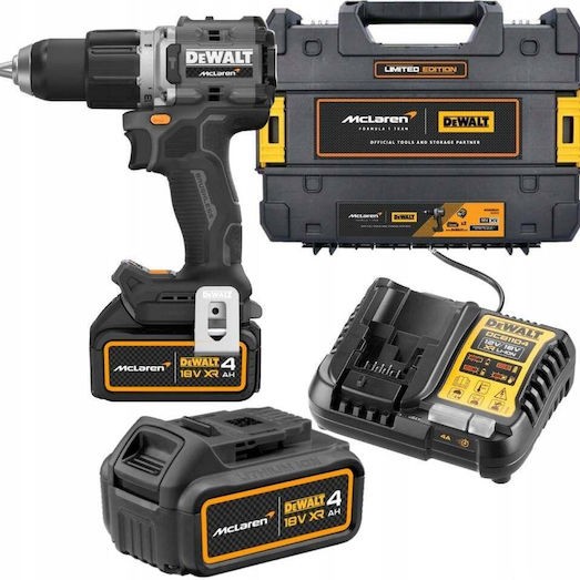 Dewalt McLaren Κρουστικό Δραπανοκατσάβιδο Μπαταρίας Brushless 18V 2x4Ah