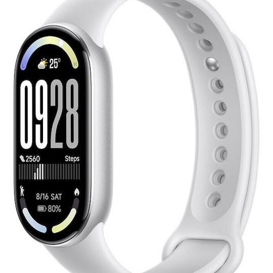 Xiaomi Smart Band 10 Αδιάβροχο με Παλμογράφο Glacier Silver