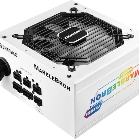 Enermax MarbleBron White 850W Λευκό Τροφοδοτικό Υπολογιστή Semi Modular 80 Plus Bronze