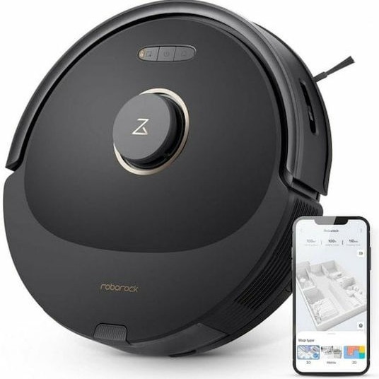 Roborock Q8 Max Σκούπα Ρομπότ για Σκούπισμα & Σφουγγάρισμα με Χαρτογράφηση και Wi-Fi Μαύρη