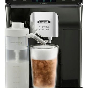 De'Longhi Explore Αυτόματη Μηχανή Espresso 1450W Πίεσης 15bar με Μύλο Άλεσης Μαύρη