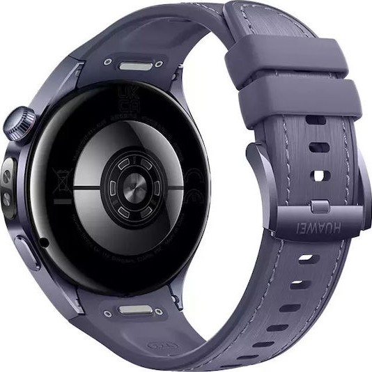 Huawei Watch 5 Titanium 46mm Αδιάβροχο με eSIM και Παλμογράφο (Μωβ)