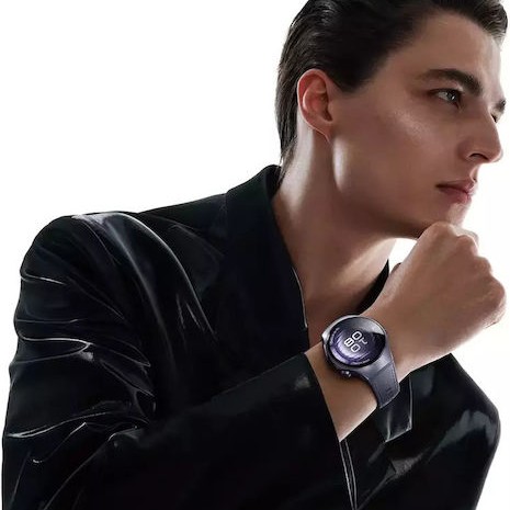 Huawei Watch 5 Titanium 46mm Αδιάβροχο με eSIM και Παλμογράφο (Μωβ)
