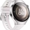 Huawei Watch 5 Stainless Steel 42mm Αδιάβροχο με eSIM και Παλμογράφο (Λευκό)