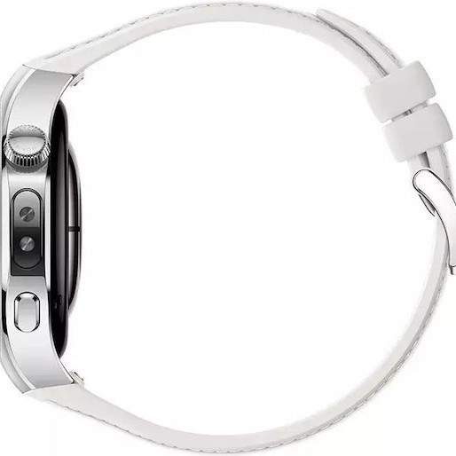 Huawei Watch 5 Stainless Steel 42mm Αδιάβροχο με eSIM και Παλμογράφο (Λευκό)