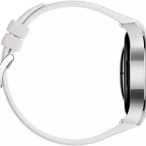Huawei Watch 5 Stainless Steel 42mm Αδιάβροχο με eSIM και Παλμογράφο (Λευκό)