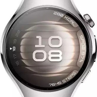 Huawei Watch 5 Stainless Steel 42mm Αδιάβροχο με eSIM και Παλμογράφο (Λευκό)