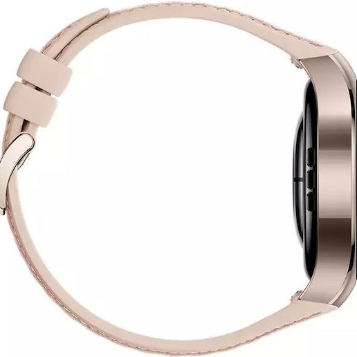 Huawei Watch 5 Stainless Steel 42mm Αδιάβροχο με eSIM και Παλμογράφο (Μπεζ)