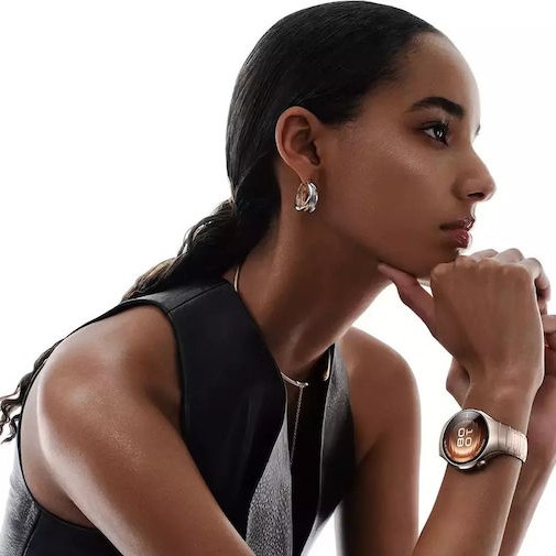 Huawei Watch 5 Stainless Steel 42mm Αδιάβροχο με eSIM και Παλμογράφο (Sand gold)