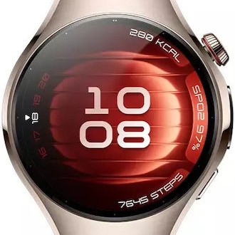 Huawei Watch 5 Stainless Steel 42mm Αδιάβροχο με eSIM και Παλμογράφο (Sand gold)