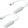 Ubiquiti F/UTP Cat.6a Καλώδιο Δικτύου Ethernet 0.15m Λευκό 2τμχ