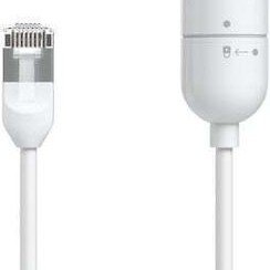 Ubiquiti F/UTP Cat.6a Καλώδιο Δικτύου Ethernet 0.15m Λευκό 2τμχ