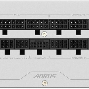 Gigabyte Aorus Elite P850W 850W Λευκό Τροφοδοτικό Υπολογιστή Full Modular 80 Plus Platinum