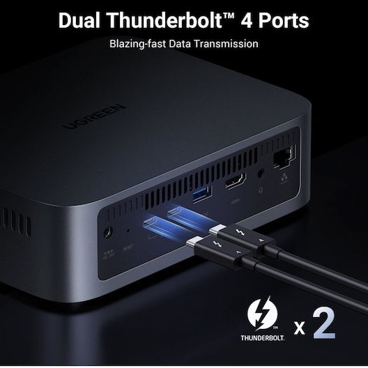 Ugreen DXP480T Plus NAS Tower με 4 θέσεις για SSD