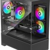 Xilence Xilent Beam XG172 Midi Tower Κουτί Υπολογιστή με Πλαϊνό Παράθυρο και ARGB Φωτισμό Μαύρο