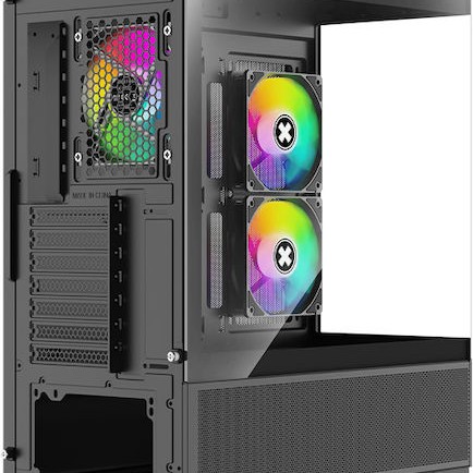 Xilence Xilent Beam XG172 Midi Tower Κουτί Υπολογιστή με Πλαϊνό Παράθυρο και ARGB Φωτισμό Μαύρο