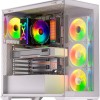 Krux Exo Gaming Midi Tower Κουτί Υπολογιστή με Πλαϊνό Παράθυρο και ARGB Φωτισμό Λευκό