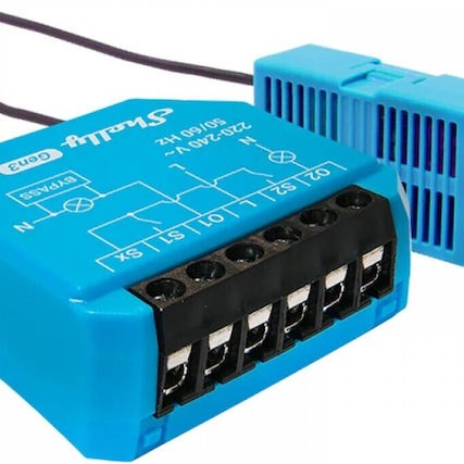 Shelly Gen3 Smart Ενδιάμεσος Διακόπτης με Wi-Fi και Bluetooth