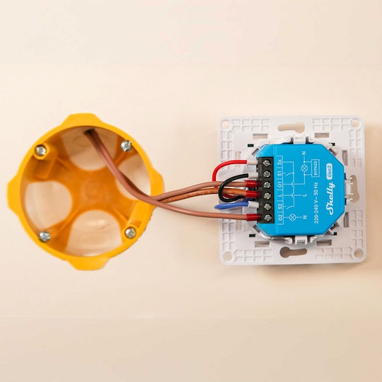 Shelly Gen3 Smart Ενδιάμεσος Διακόπτης με Wi-Fi και Bluetooth