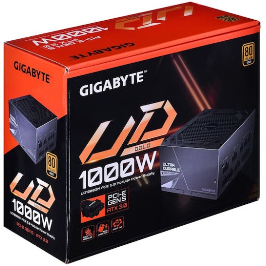 Gigabyte GP-UD1000GM PG5 rev. 2.0 1000W Μαύρο Τροφοδοτικό Υπολογιστή Full Modular 80 Plus Gold