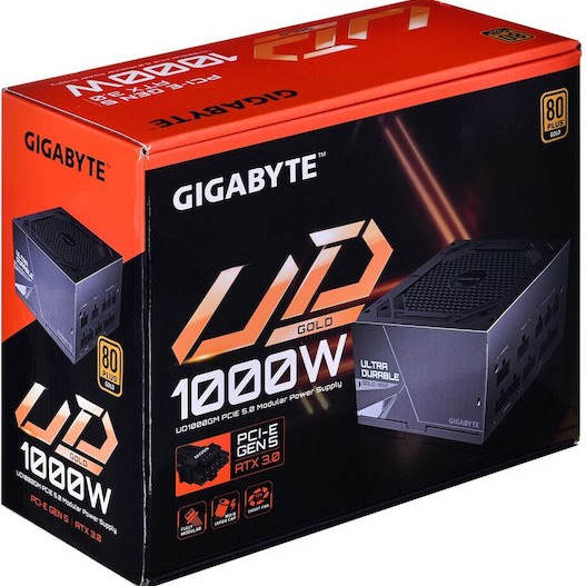 Gigabyte GP-UD1000GM PG5 rev. 2.0 1000W Μαύρο Τροφοδοτικό Υπολογιστή Full Modular 80 Plus Gold