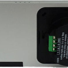 Shelly Display Διακόπτης Τοίχου Φωτισμού Διπλός Ασημί