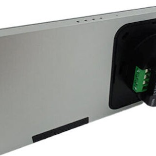 Shelly Display Διακόπτης Τοίχου Φωτισμού Διπλός Ασημί