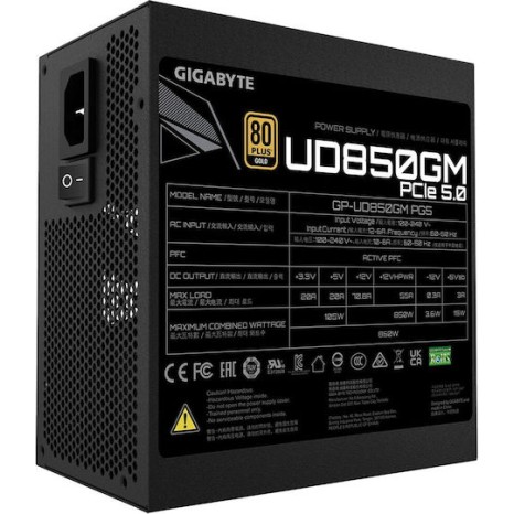 Gigabyte GP-UD850GM PG5 rev. 1.0 850W Μαύρο Τροφοδοτικό Υπολογιστή Full Modular 80 Plus Gold