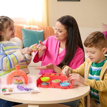 Spin Master Παιχνίδι Κατασκευών με Άμμο Pizza Workshop 453g