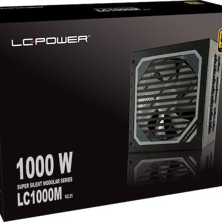 LC-Power LC1000M rev. 2.31 1000W Μαύρο Τροφοδοτικό Υπολογιστή Full Modular 80 Plus Gold