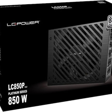 LC-Power LC850P V3.0 850W Μαύρο Τροφοδοτικό Υπολογιστή Full Modular 80 Plus Platinum